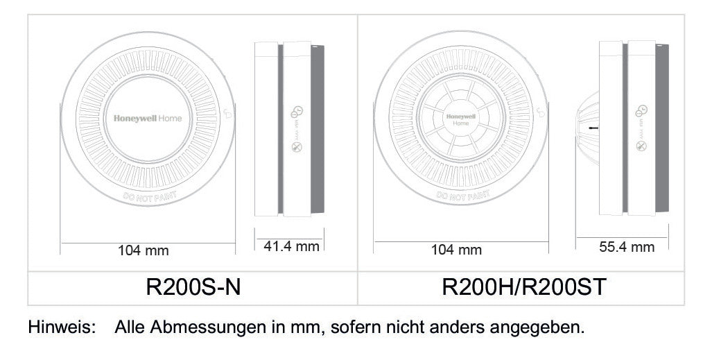 Honeywell Rauchwarnmelder R200 batteriebetrieben, vernetzbar | R200S-N1