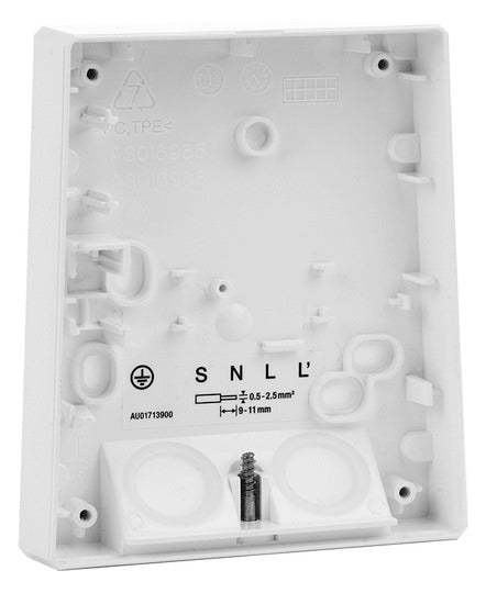 ESYLUX Montagesockel ws Zubehör DEFENSOR WALL PLATE WITH TPE WH