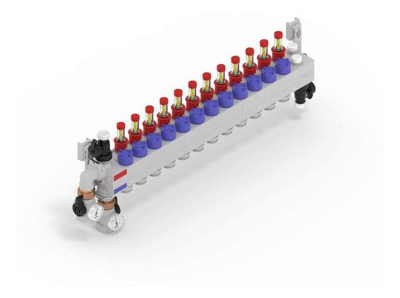 Rehau RAUTHERM SPEED Verteiler HKV-D Polymer 12 Kreise, Konnektor 17 | 14710001001