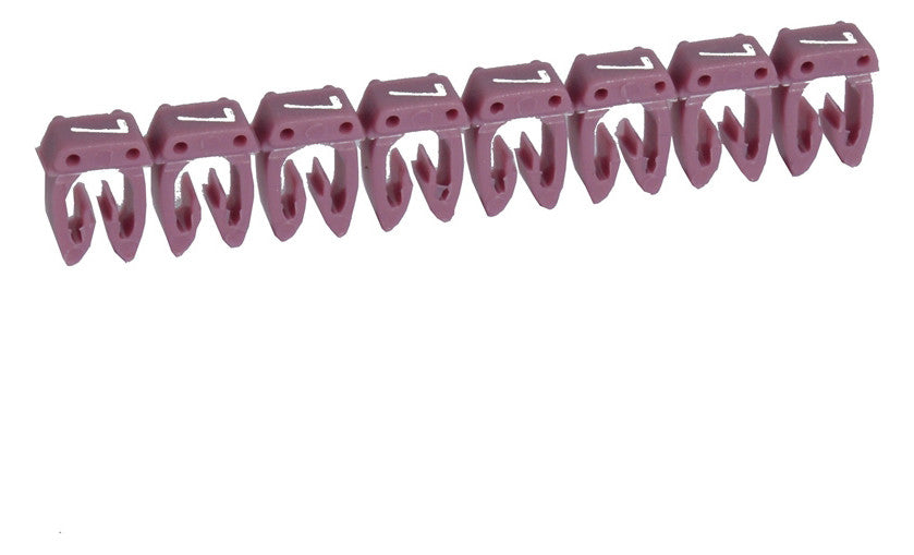 LEGRAND Kabelmarkierung 7 vi Kabel Kst Legrand 038217 2,2-3mm 5x3mm rast 7