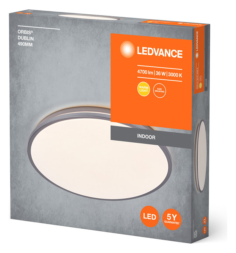 LEDVANCE LED-Anbauleuchte 36W 3000K si Orbis Dublin 490 mm 36W 830 SI 2800lm