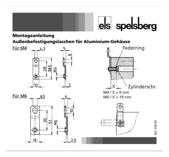 SPELSBERG Außenbefestigung Ersatzteil AL ALS-gro