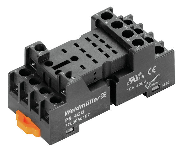 WEIDMÜLLER Relaissockel TS35 Schraub FS 4CO 14Pins Ergänz.mögl