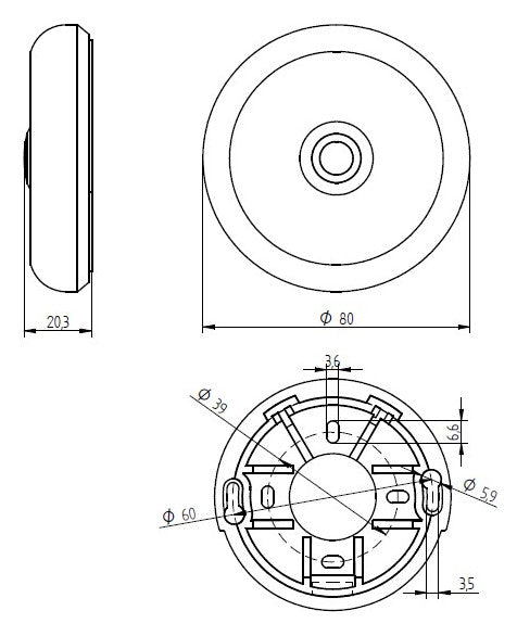 GROTHE Klingeltaster VA edst AP rnd 17mm ETA S 100