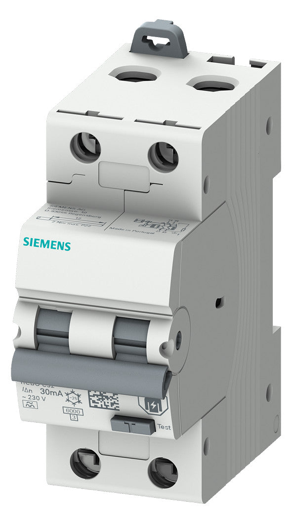 SIEMENS FI/LS-Schutzschalter B10 1p+N A 5SU1326-6FP10 0,03A 6kA 2TE 2p 230V