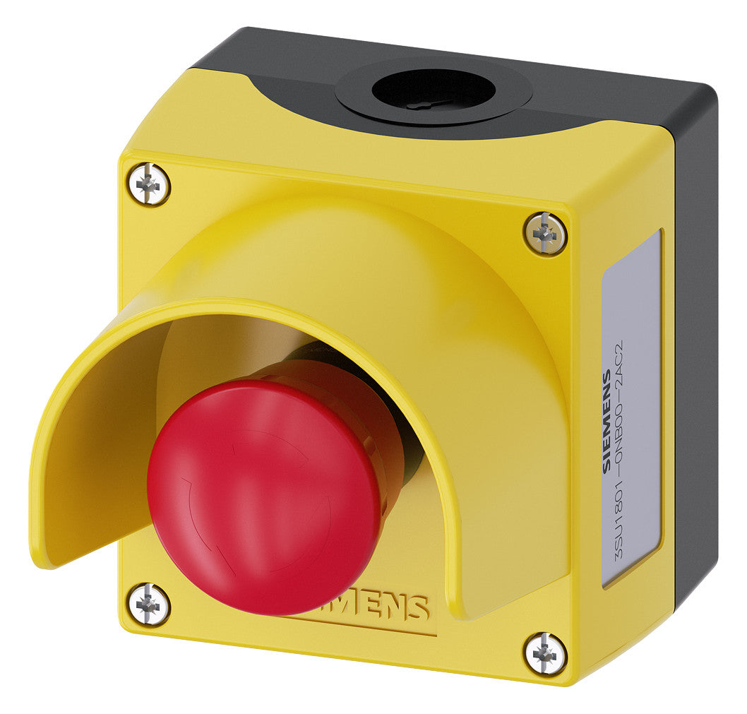 SIEMENS Befehls-/Meldegerät 1f 1tast Kst 3SU1801-0NB00-2AC2 IP68
