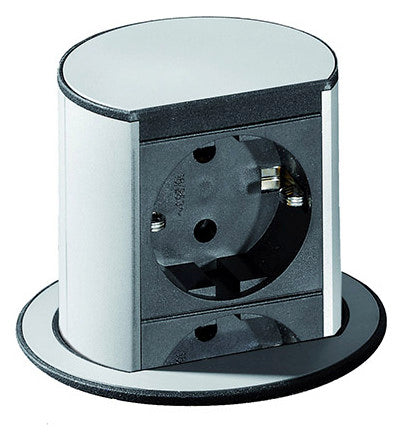 BACHMANN Steckdosenleiste 2f alu 2m IP20 Elevator 928.002 1,5qmm