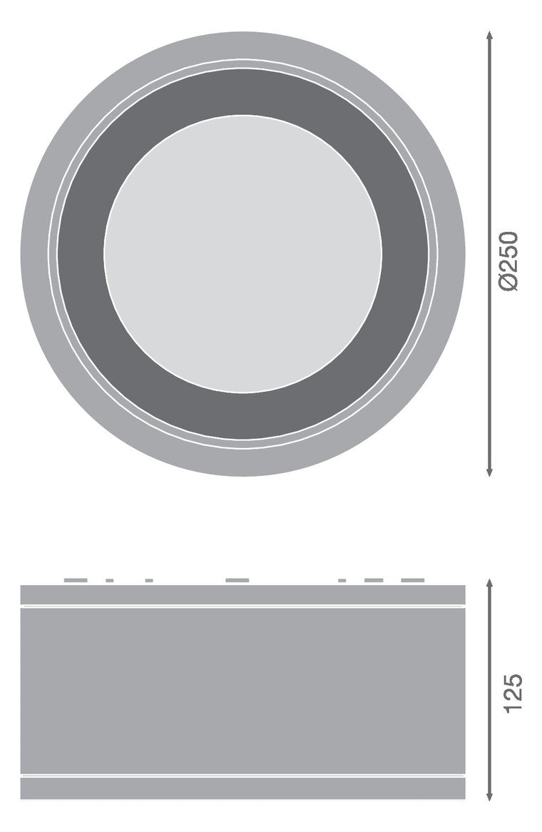 LEDVANCE LED-Anbaustrahler 45W Konv 1LED DL SURFACE IP65 DN 250 P 45W 840 60 ws