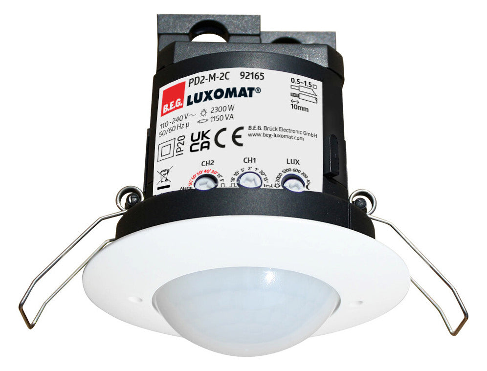 BEG Präsenzmelder 360° EB rws IP20 fernb PD2-M-2C-DE Präsenzmelder 2300W HLK