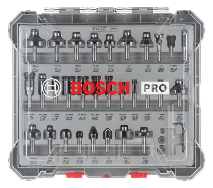 BOSCH-EW Fräserset 30tlg 2607017475