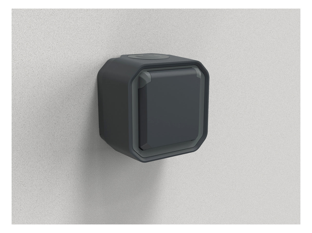 LEGRAND Steckdose 1f anth mt AP m.BS Legrand 069791L Schutzk IP55