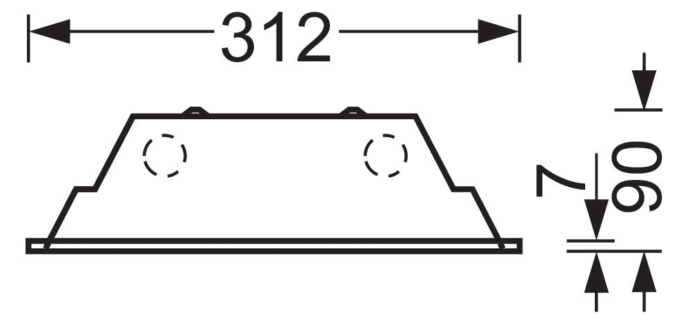 REGIOLUX LED-Sporthallenleuchte 76W Konv THLE/1500-2 9700 840 ET 4000K 9719lm