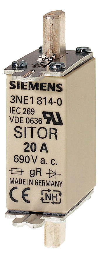 SIEMENS NH-Sicherungseinsatz 63A NH000 3NE1818-0 690VAC gS Kombik