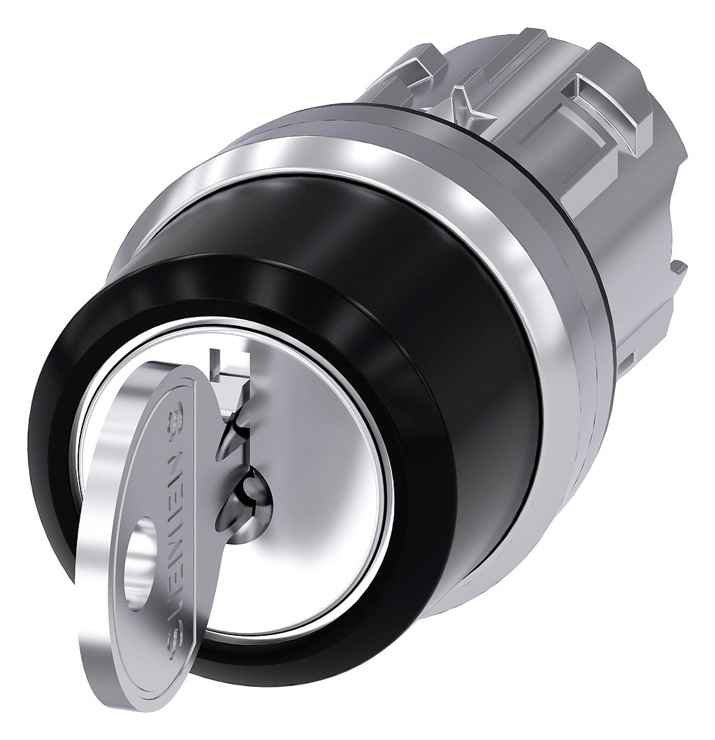 SIEMENS Schlüsselschalter 3stuf rechteck 3SU1050-4BL11-0AA0 22mm 29,45x49,5mm