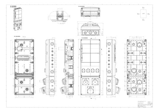 SPELSBERG CEE-Kombi Kst gr IP44 4Steckd STK 2834-K163263 1x16A5p400V Fl_0,03A