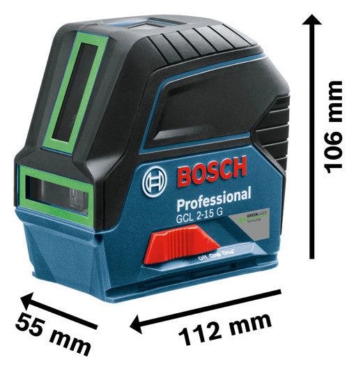 BOSCH-EW Messlaser Kl.2 15m Professional GCL 2-15 G Sichtb.Signal