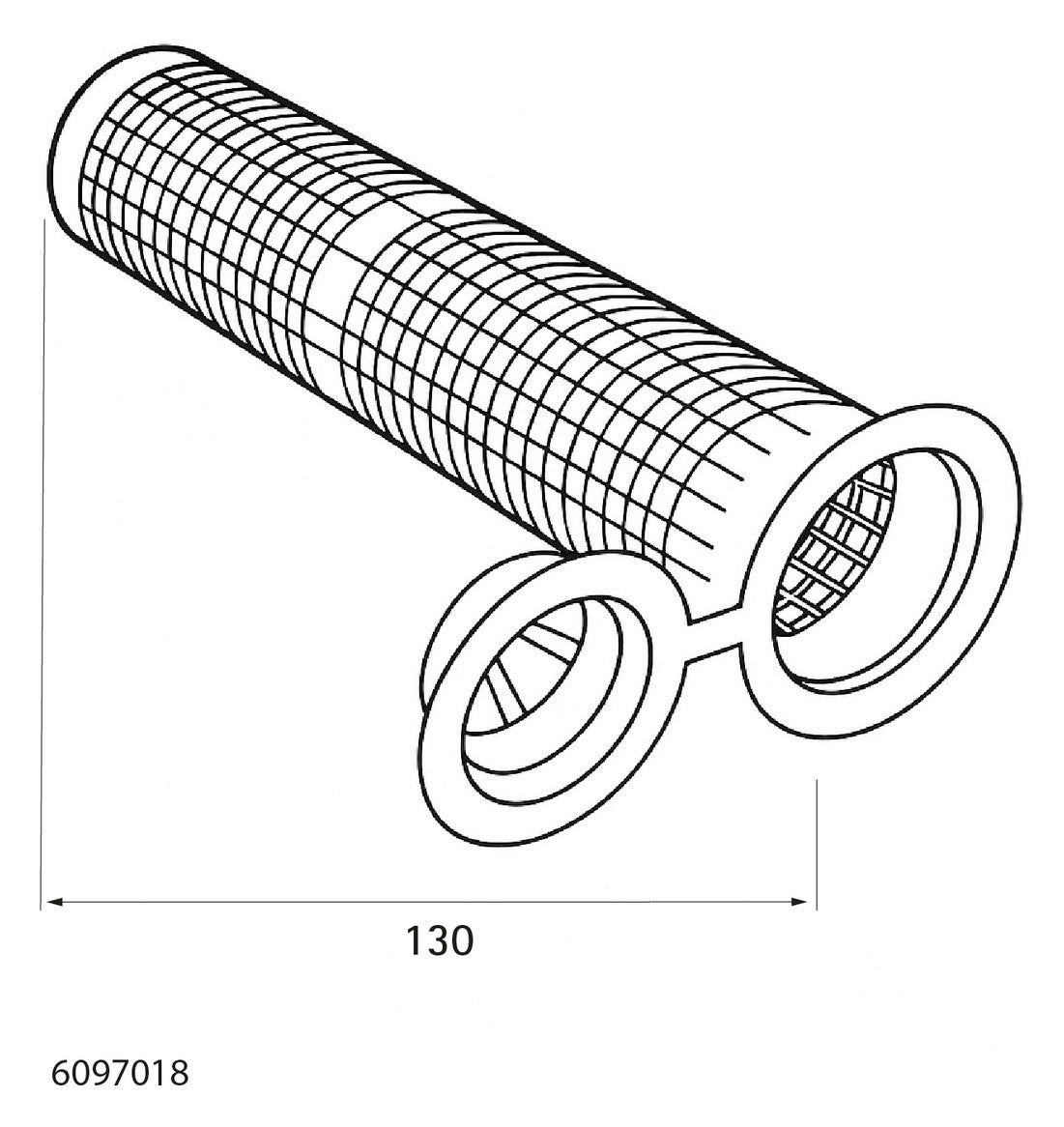 Walraven Siebhülse WIS 16x130 geeignet für WPSF100 für M8, M10 | 6097018