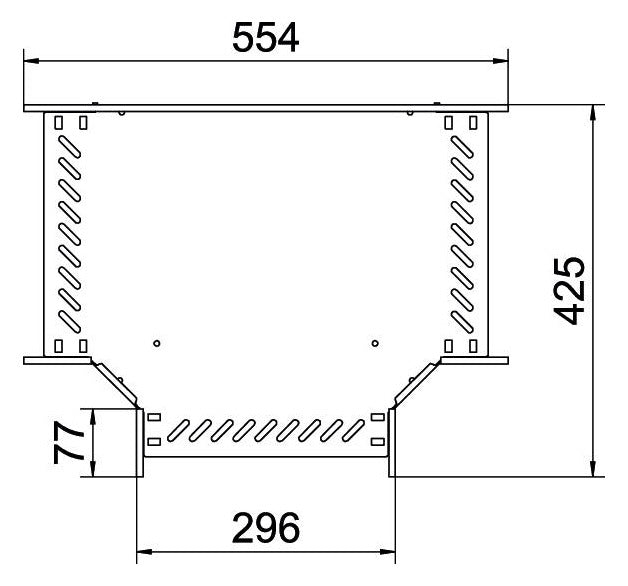 BETTERMANN T-Stück Kabelrinne ST vz RT 630 FS 60x300mm int.Verb horizontal