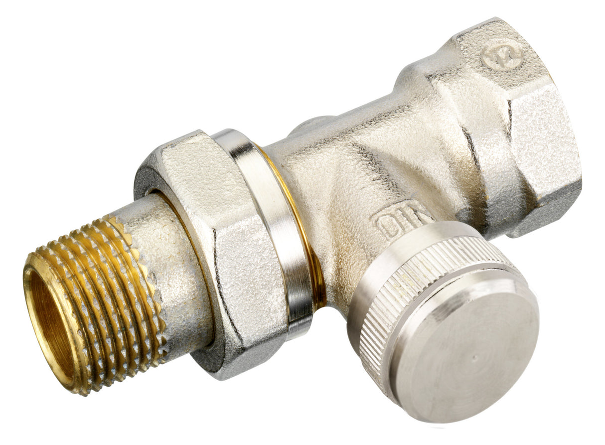 Rücklaufverschraubung RLV 15 R 1/2, Durchgang, vernickelt