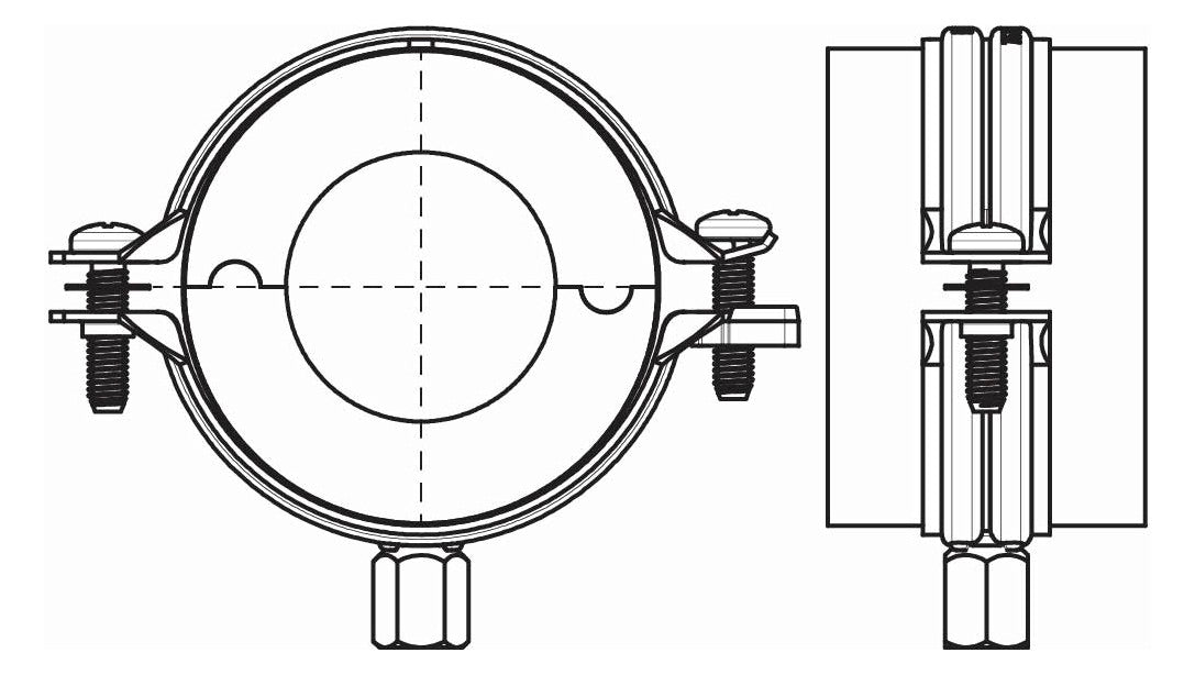 WALRAVEN Kälteschelle BISOFIX E13 28,0 mm Gewinde: M8/M10 -45/+105 C