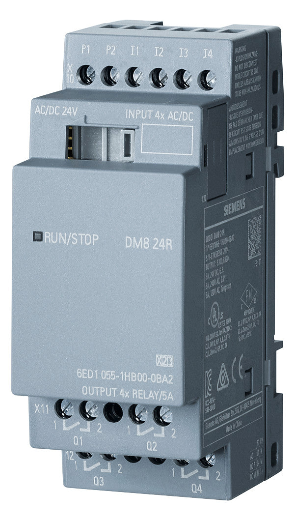 SIEMENS SPS-Digitales E/A-Modul 4Eing 5A LOGO! 6ED1055-1HB00-0BA2 4Ausg UC 24V