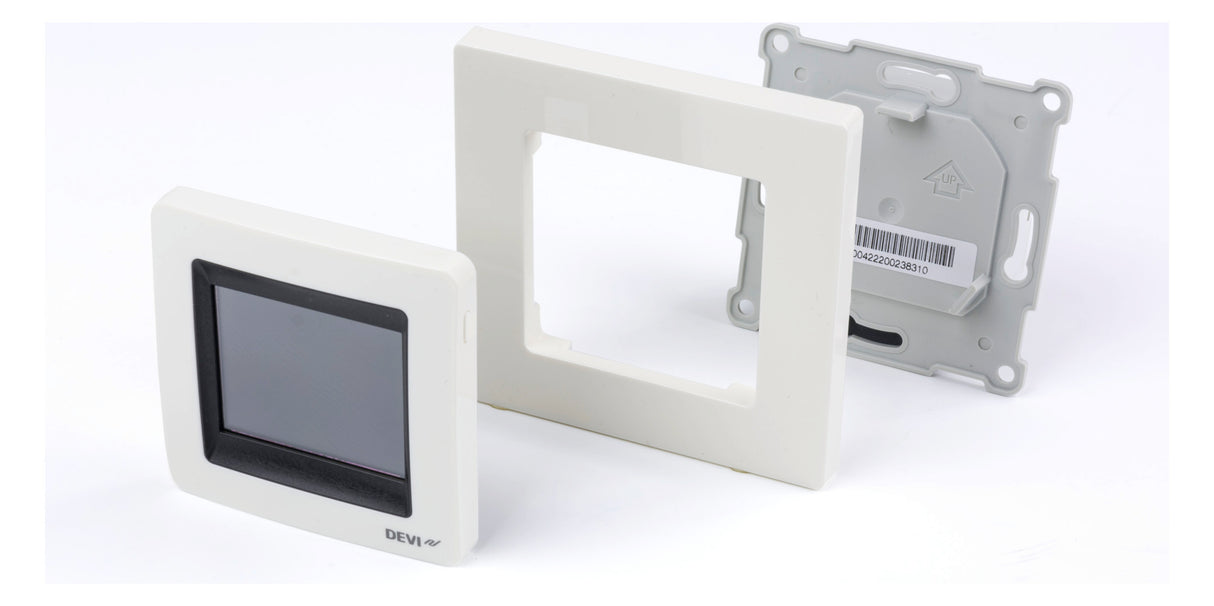 DEVI Uhrenthermostat digi 230V 16A rws Tag/Woche DEVIreg Touch