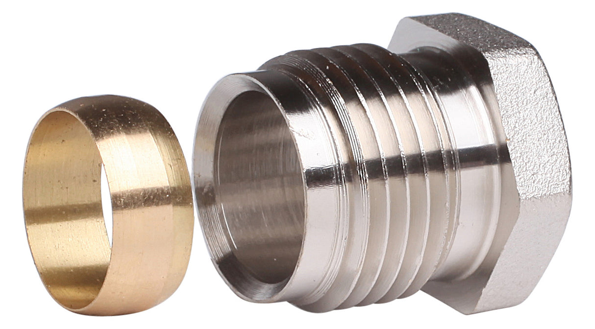 Klemmverbinder R 1/2 AG auf 15mm für Stahl- und Kupferrohre