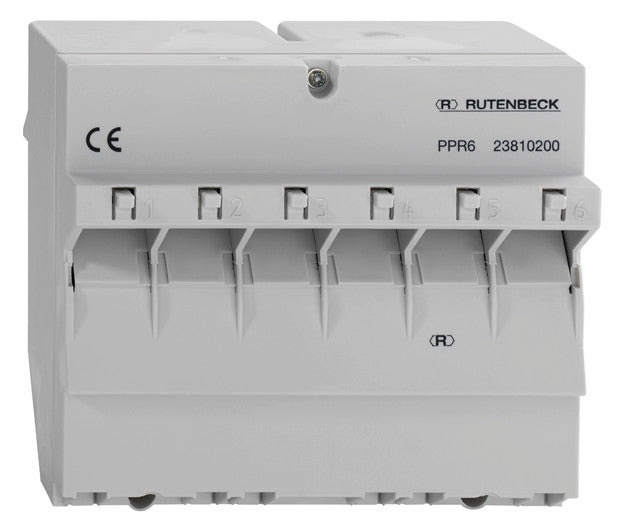 RUTENBECK Patchpanel 6Ports Hutschiene PPR 6 6Ports Cat6 Schirm RAL7035