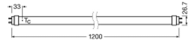 LEDVANCE LED-Röhrenlampe G13 T8 14W ws D SubstiTUBE T8 EM Advanced 14 W/6500 6500