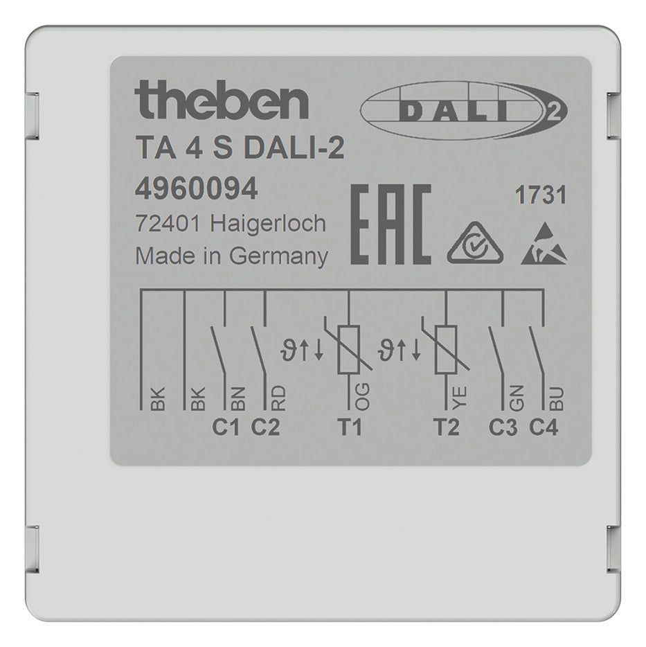 THEBEN Binäreingang DALI UP 4f TA 4 S DALI-2