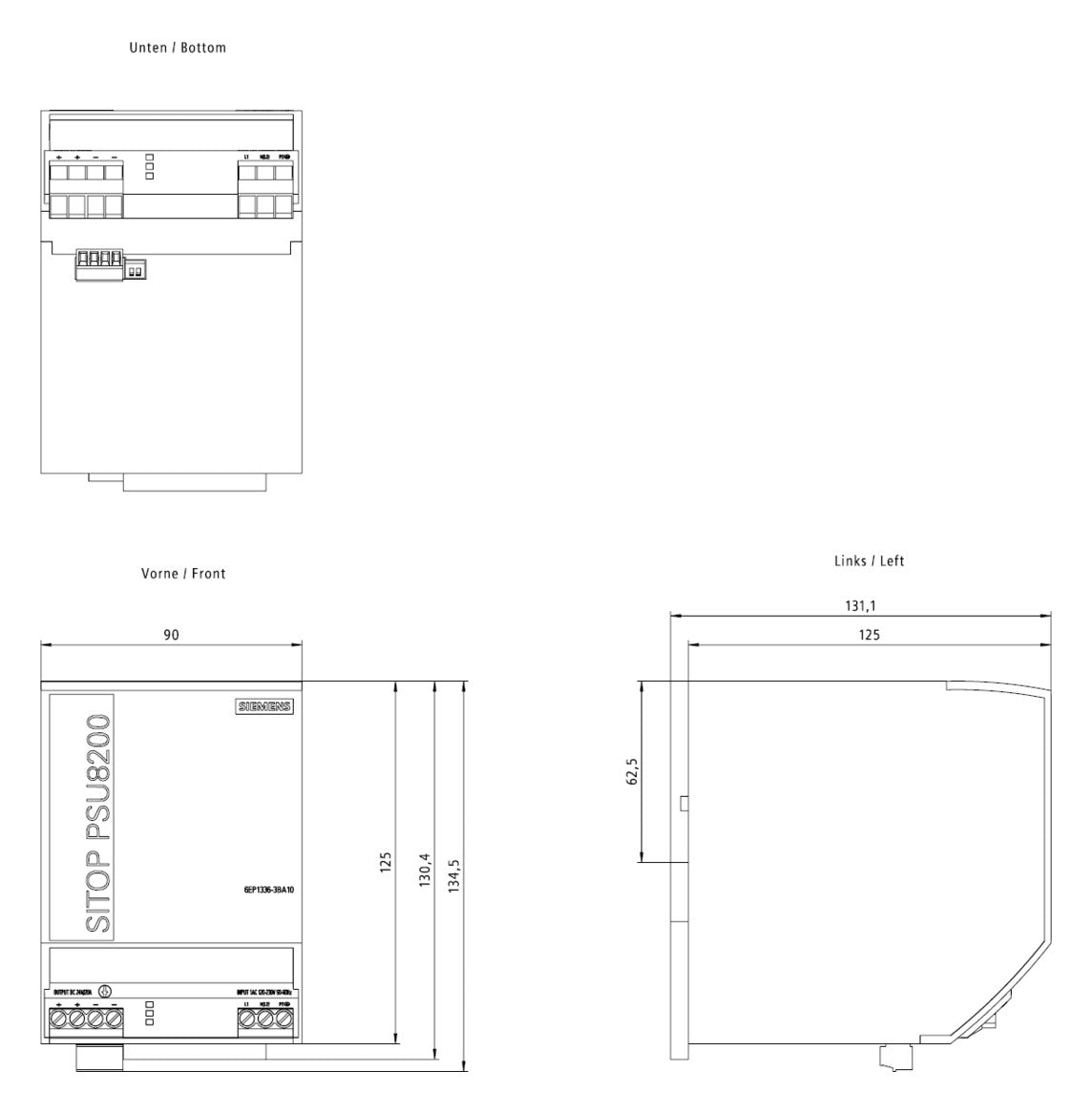 SIEMENS Gleichstromversorgung REG 480W SITOP 6EP1336-3BA10 22,2-26,4V 20A IP20