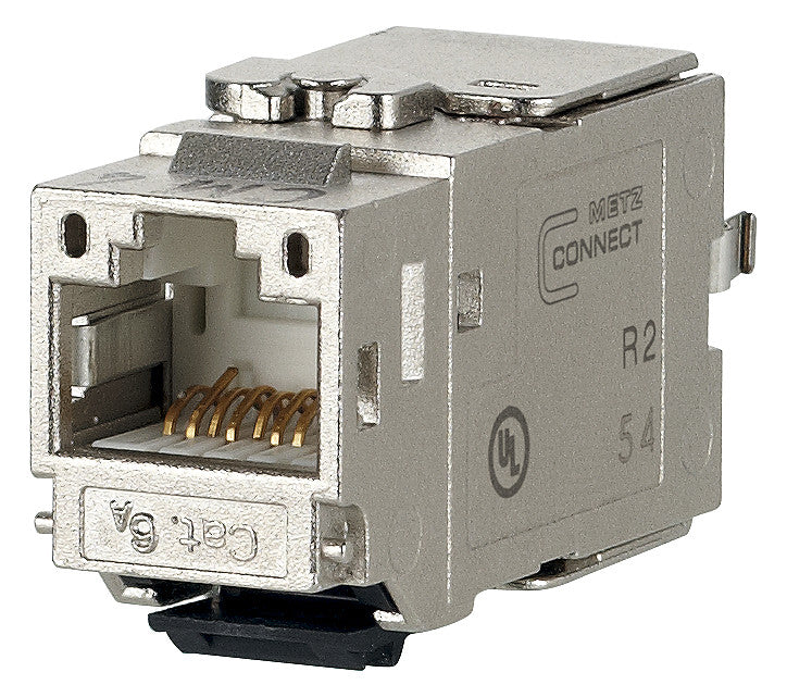 METZ CONNECT Modular-Buchse Cat6A RJ45 130B21-E 22-26AWG Feldkonf Schirm rnd