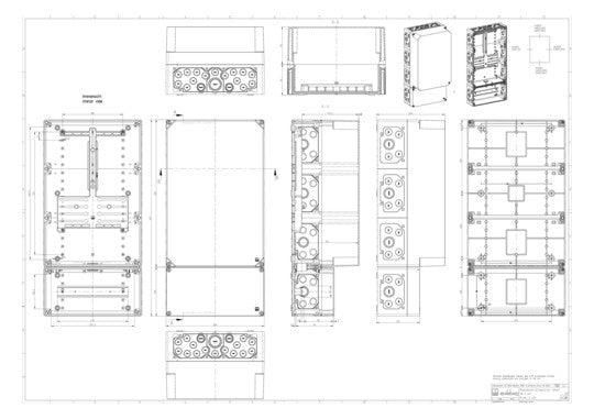SPELSBERG Zählergehäuse Aufb IP65 Kst AKi-Z 401 300x210x600mm