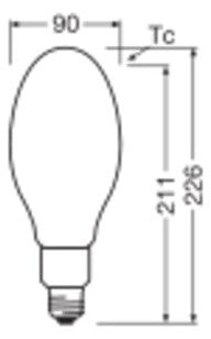 LEDVANCE LED-Lampe FM E27 32,4W 4000K ws HQL LED FILAMENT P 6000LM 32.4W 840 6000