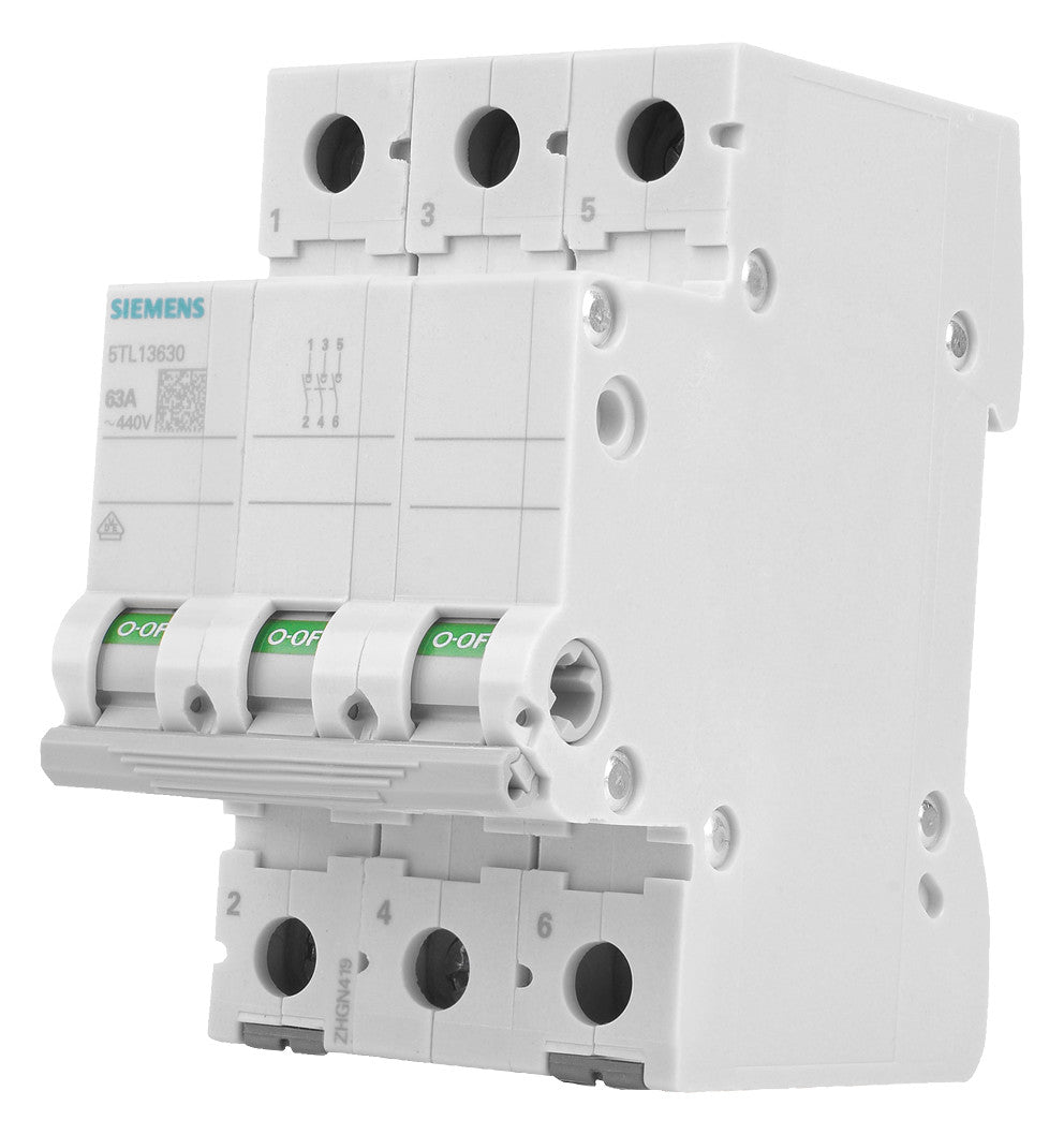 SIEMENS Ausschalter REG 3S 63A 440V 3TE 5TL1363-0