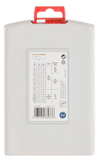 BOSCH-EW Bohrerset 19tlg Bohrer 19xHSS 2608587014 Box