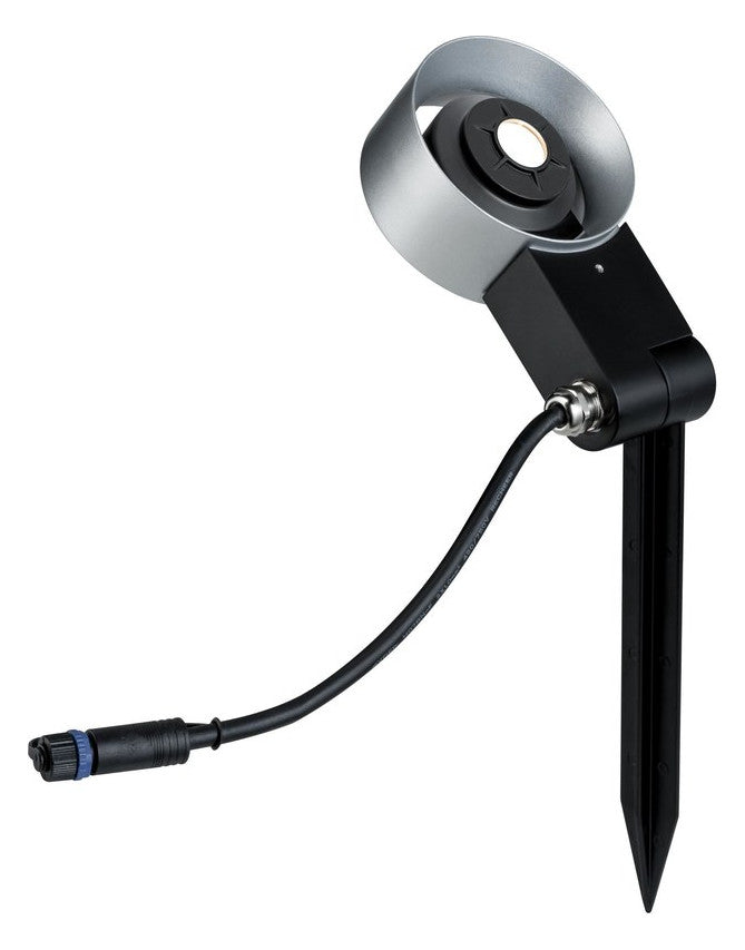 PAULMANN LED-Strahler 7W 3000K 500lm mt Plug&Shine 939.24 IP67 anth Konv 40°