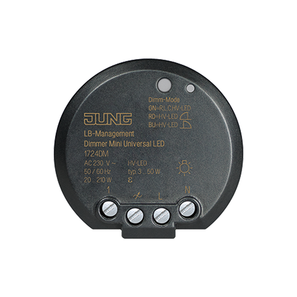 JUNG Dimmer uni 20-210W UP 1724 DM Lichtwertspeicher