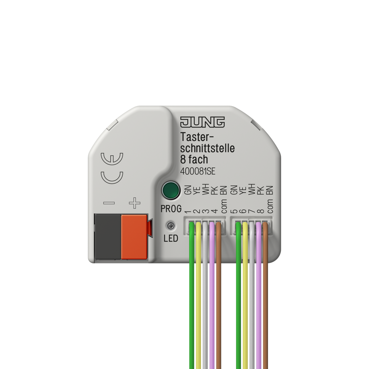 JUNG Binäreingang KNX UP LED 8f 40008 1S E