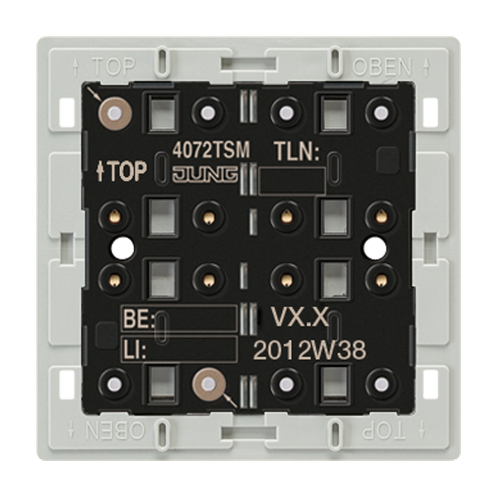 JUNG Tastsensor KNX UP 2f 4pkt LED 4072 TSM inkl.Ankoppl