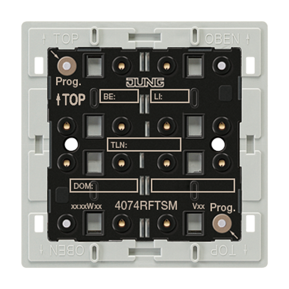 JUNG Tastsensor Bussystem KNX-RF (Funk) 4074 RF TSM 4pkt inkl.Ankoppl LED