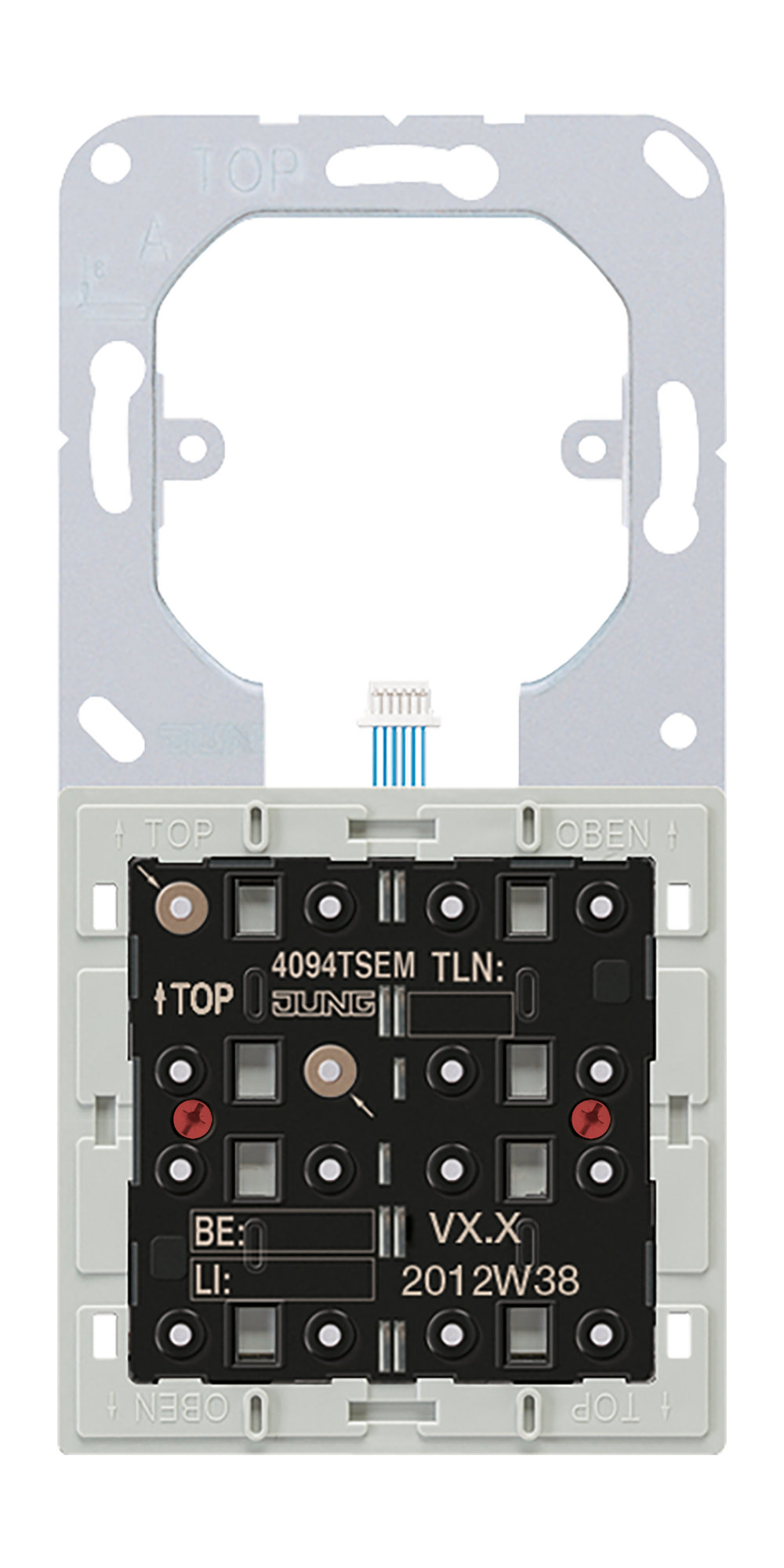 JUNG Tastsensor KNX UP ws 8f 8pkt LED 4094 TSEM