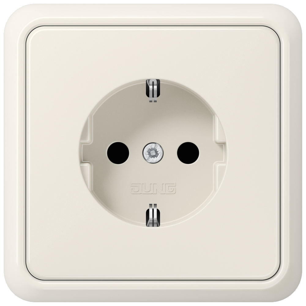 JUNG Steckdose 1f cws glz UP IP20 CD 5520