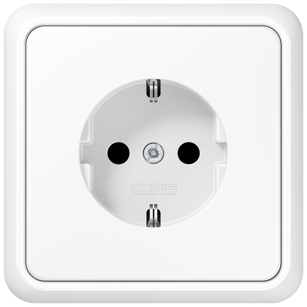 JUNG Steckdose 1f aws glz UP IP20 CD 5520 WW