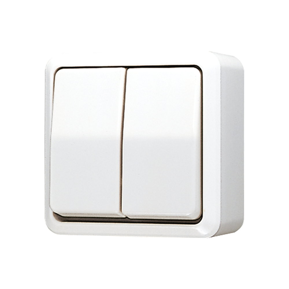 JUNG Serienschalter aws glz AP IP20 2f AP 600 605 A WW