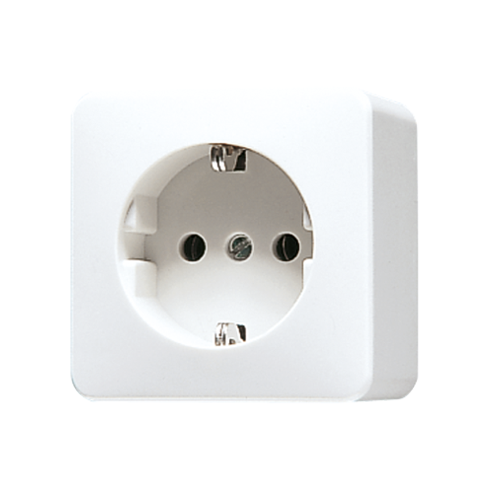 JUNG Steckdose 1f aws glz AP IP20 vert AP 600 620 A WW