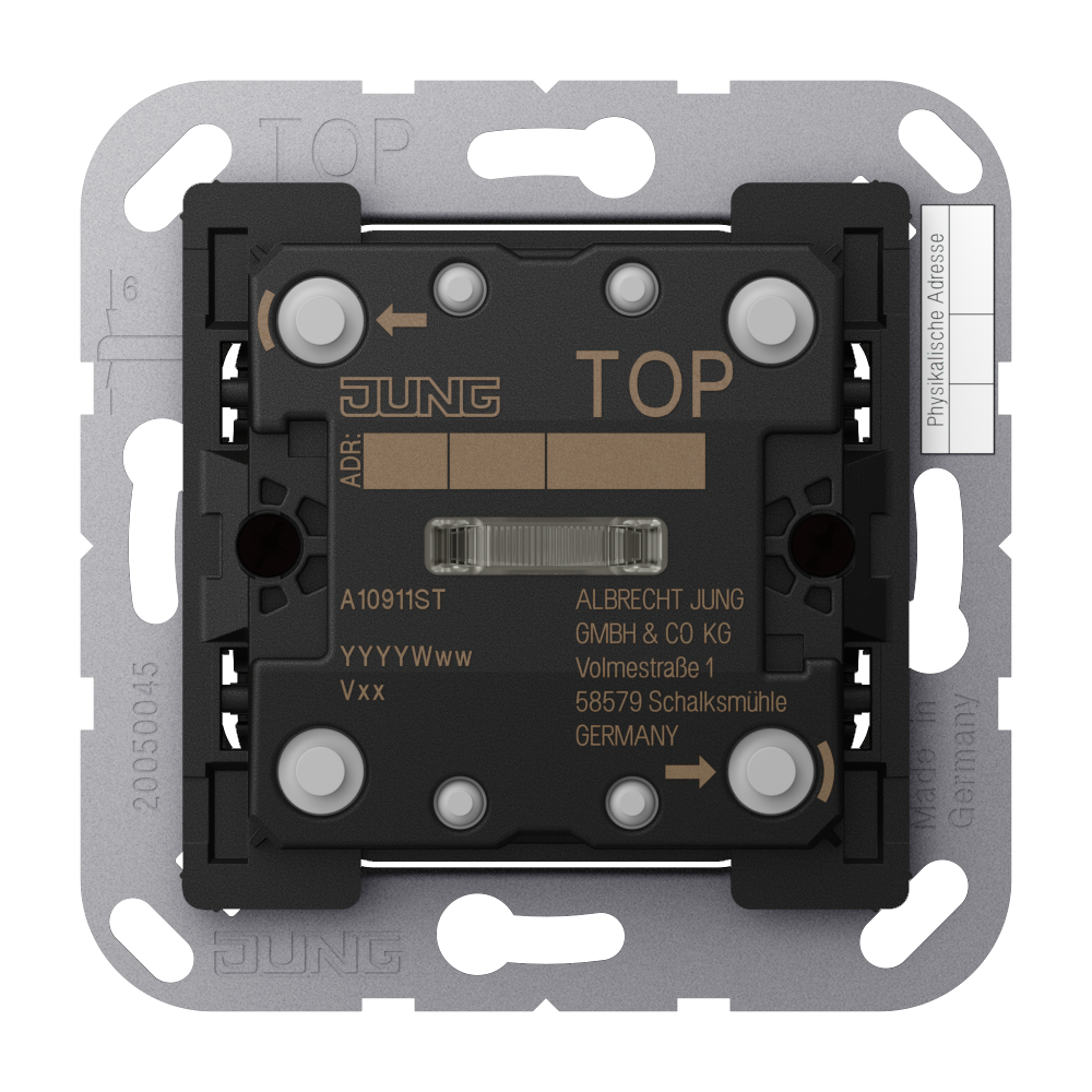 JUNG Tastsensor KNX UP 1f 2pkt AS/A A 1091 1ST inkl.Ankoppl