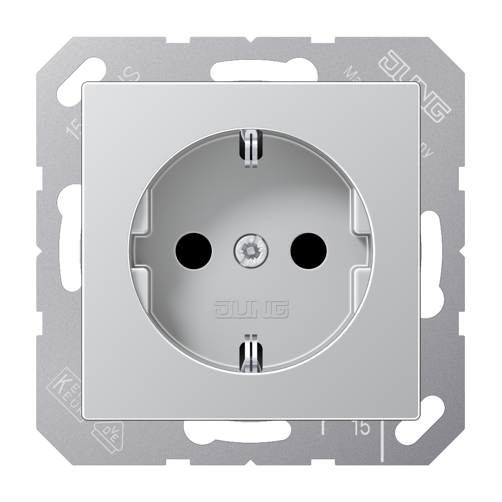 JUNG Steckdose 1f alu glz UP IP20 vert A 1520 L