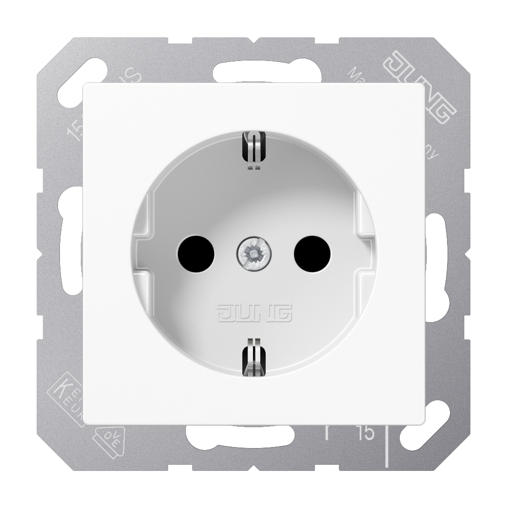 JUNG Steckdose 1f aws glz UP IP20 vert AS/A A 1520 N WW