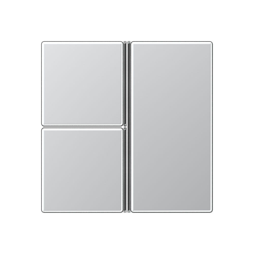 JUNG Taste 3t Schalt/Dimm alu glz A 403 TS L f.Bussystem
